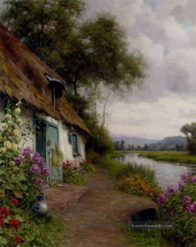  Knight Malerei - A Riverside Cottage Louis Aston Knight